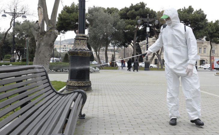 Dənizkənarı Milli Parkda növbəti dezinfeksiya işləri aparılıb