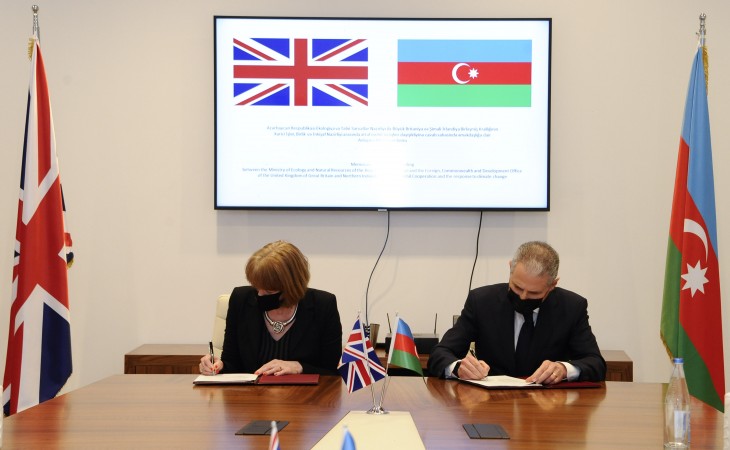 Azerbaijan, UK sign MoU on cooperation in field of environment