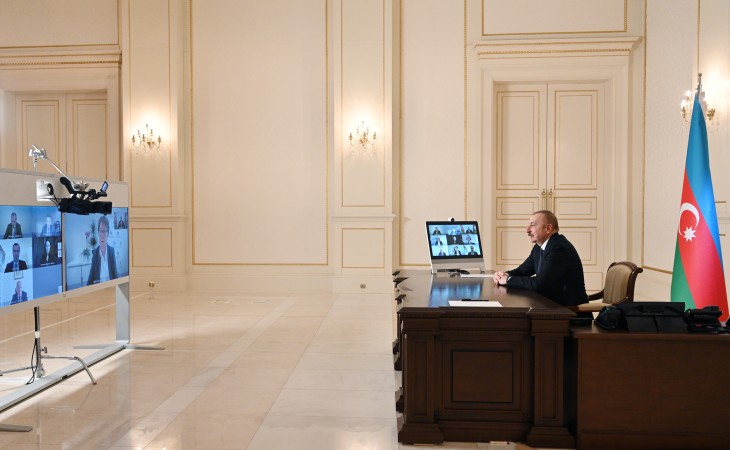 President Ilham Aliyev received in a video format new president of European Bank for Reconstruction and Development