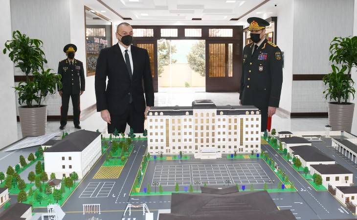 President, Commander-in-Chief Ilham Aliyev inaugurated newly-built military unit of Internal Troops of Ministry of Internal Affairs