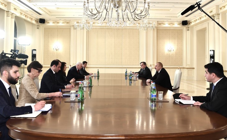 President Ilham Aliyev received delegation led by OSCE Chairperson-in-Office