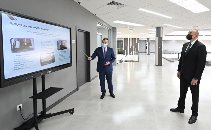 President Ilham Aliyev attended opening of DOST center No4 in Baku