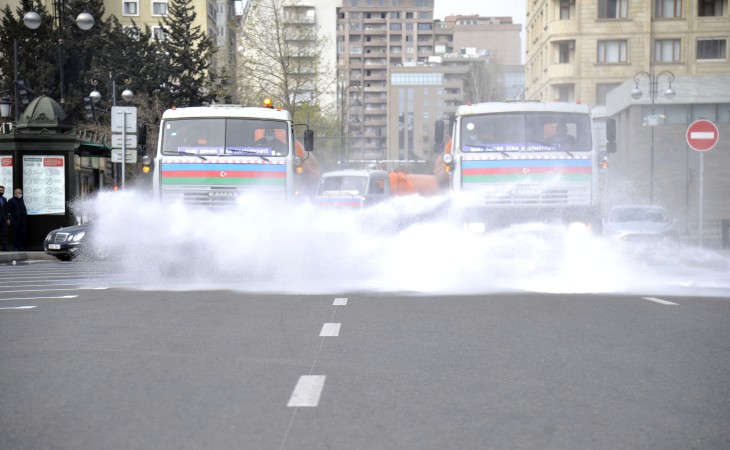 Paytaxt Bakıda iməcilik və geniş dezinfeksiya işləri keçirilir