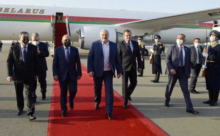 Президент Республики Беларусь Александр Лукашенко прибыл с рабочим визитом в Азербайджан