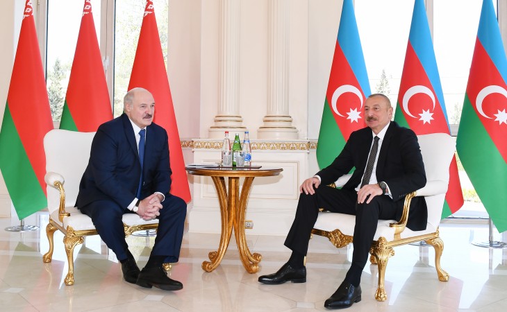 Azerbaijani, Belarus presidents held one-on-one meeting 