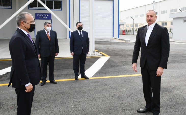 President Ilham Aliyev attended inauguration of Hajigabul Industrial Estate