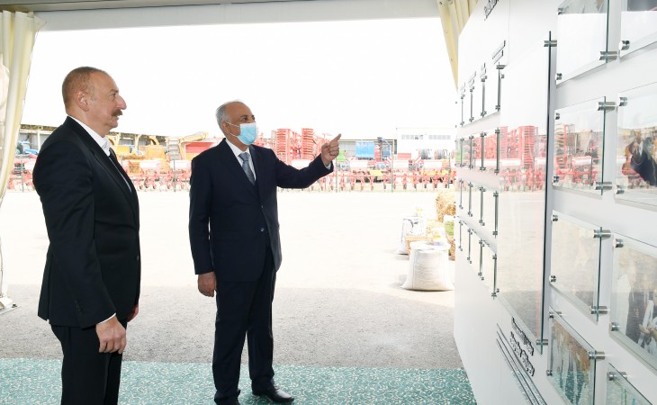 President Ilham Aliyev attended inauguration of Azersun Shamakhi Agropark in Hajigabul 