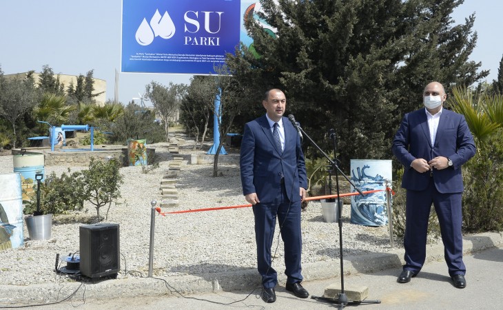 “Su parkı”nın açılışı olub