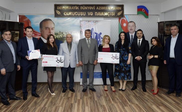 İdman jurnalistləri arasında keçirilən onlayn şahmat turnirinin qalibləri mükafatlandırılıb