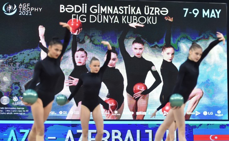 Наша команда в групповых упражнениях вышла в финал соревнований Кубка мира