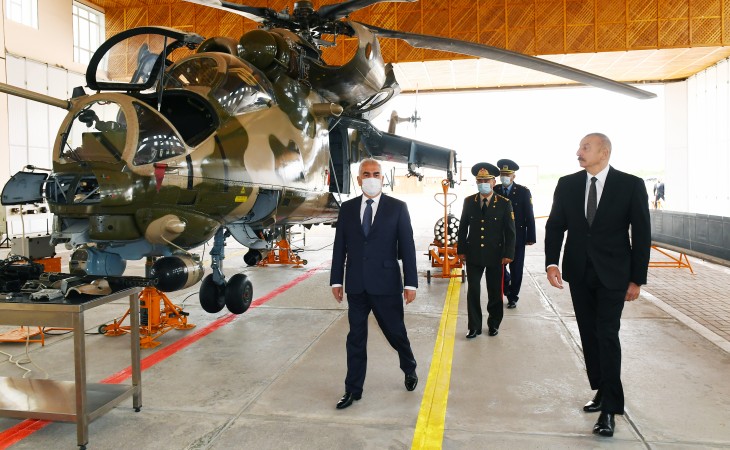 President Ilham Aliyev attended opening of military aerodrome of Special Combined Arms Army