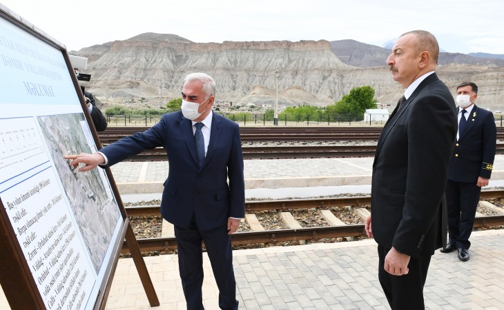 President Ilham Aliyev viewed Ordubad railway station