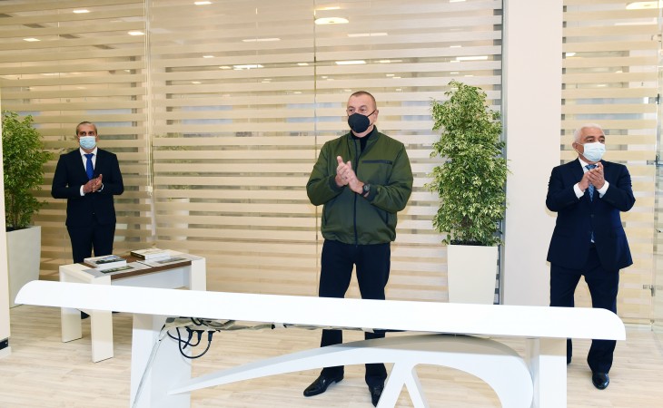 President Ilham Aliyev and First Lady Mehriban Aliyeva are on visit to Shusha