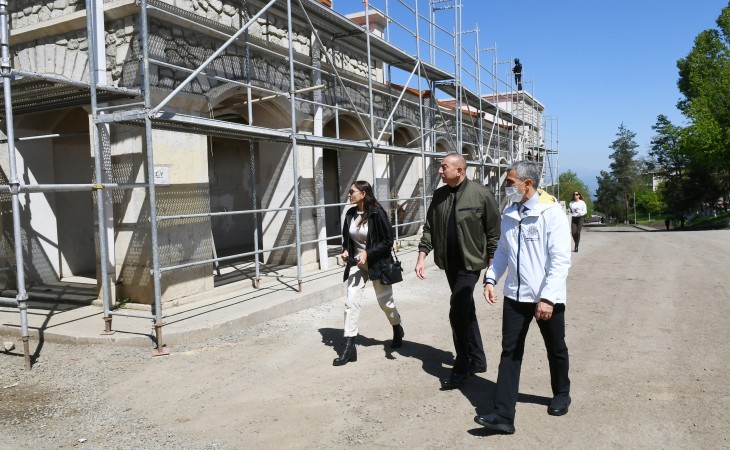 President Ilham Aliyev viewed building for Shusha Creative Center