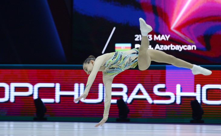 Gimnastımız Məryəm Topçubaşeva dünya yaş qrupları yarışında bürünc medal qazanıb