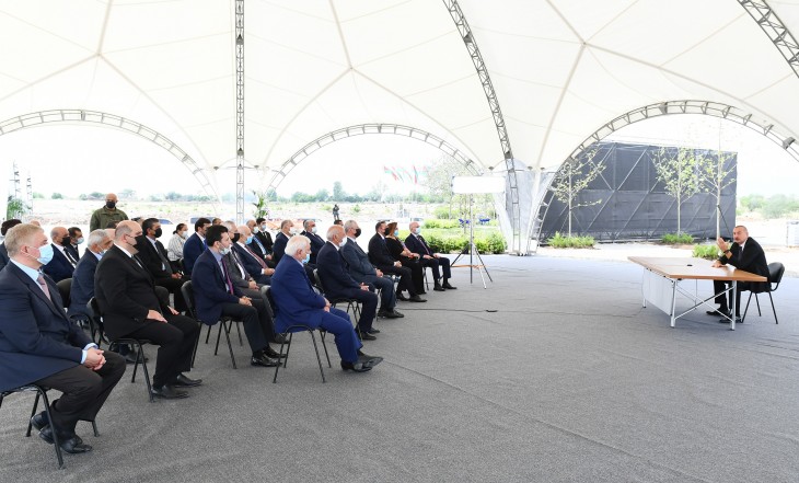 Prezident İlham Əliyev: Biz Ağdamı bir güllə atmadan azad etdik və bundan sonra burada əbədi olacağıq