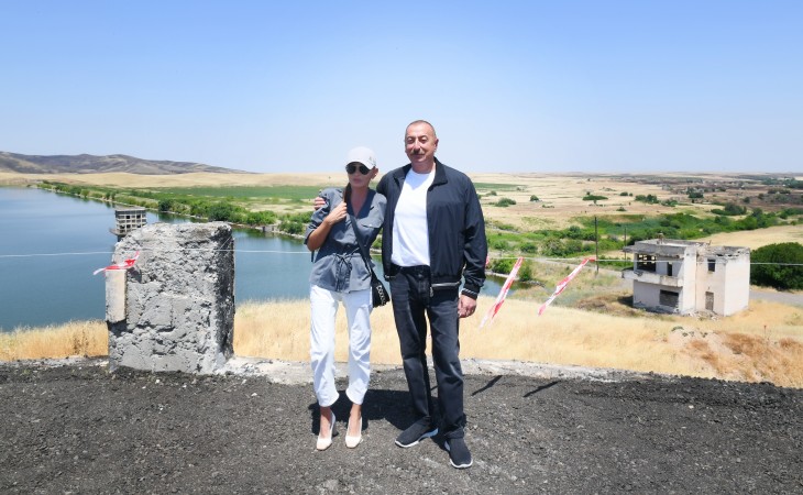 President Ilham Aliyev visited Ashaghi Kondalanchay reservoir in Fuzuli district