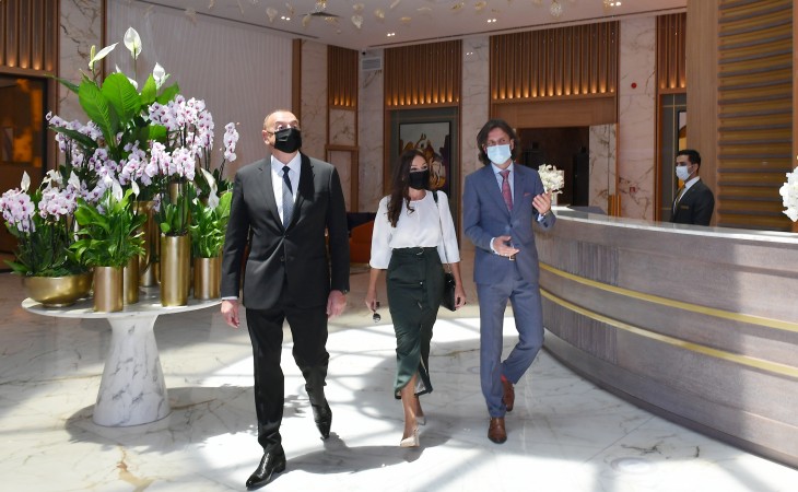 President Ilham Aliyev attended inauguration of Intercontinental hotel