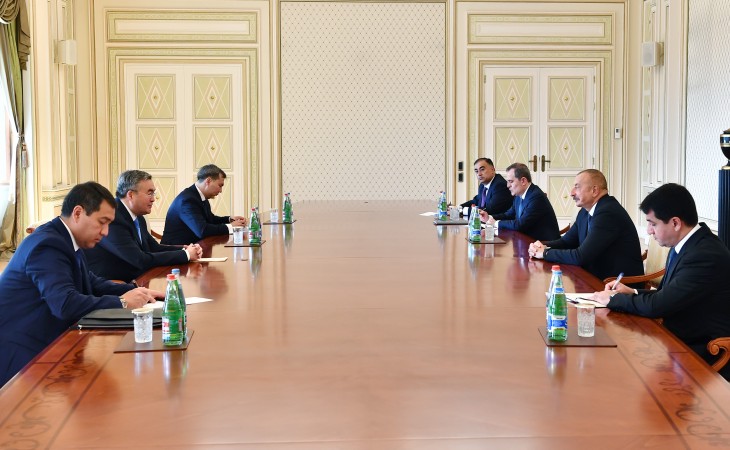 President Ilham Aliyev received Kazakh deputy prime minister