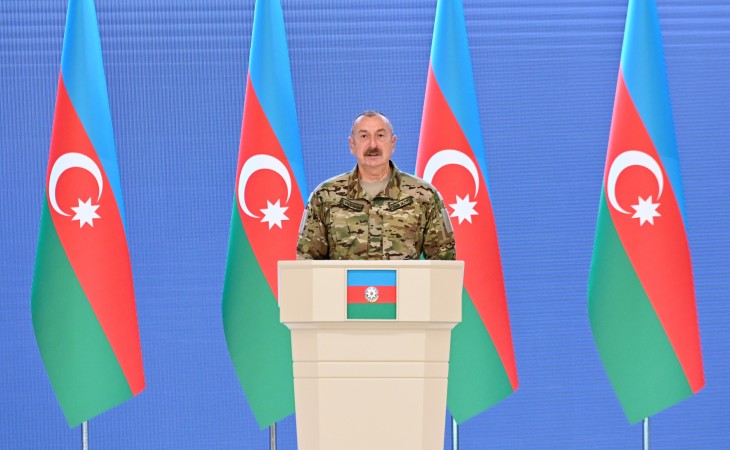 President Ilham Aliyev met with leadership and a group of military personnel of Azerbaijani Army on Armed Forces Day
