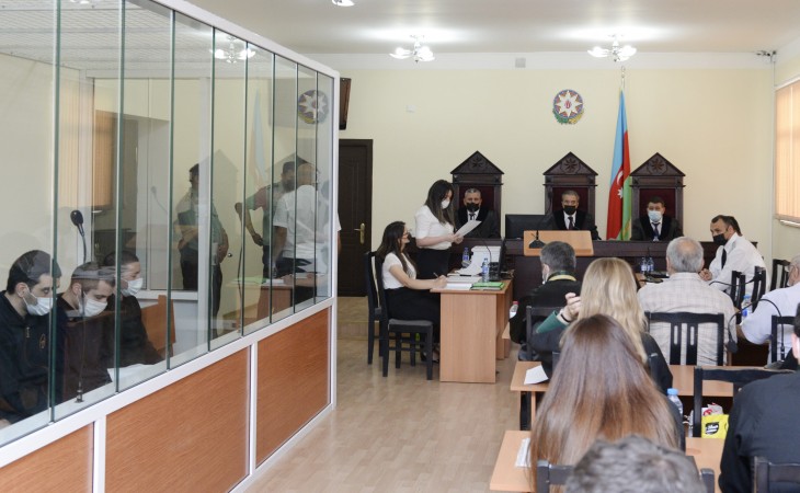Прошло очередное судебное заседание по делу членов армянских вооруженных формирований, совершивших террористические и провокационные преступления на территории Азербайджана