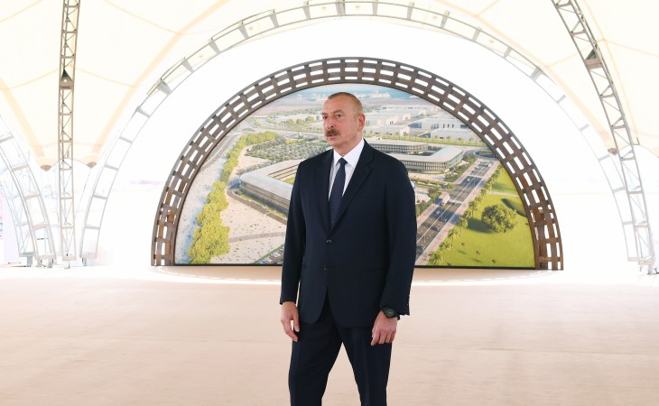Prezident İlham Əliyev: İqtisadi zona üçün seçilmiş yer logistika, nəqliyyat baxımından çox əlverişlidir