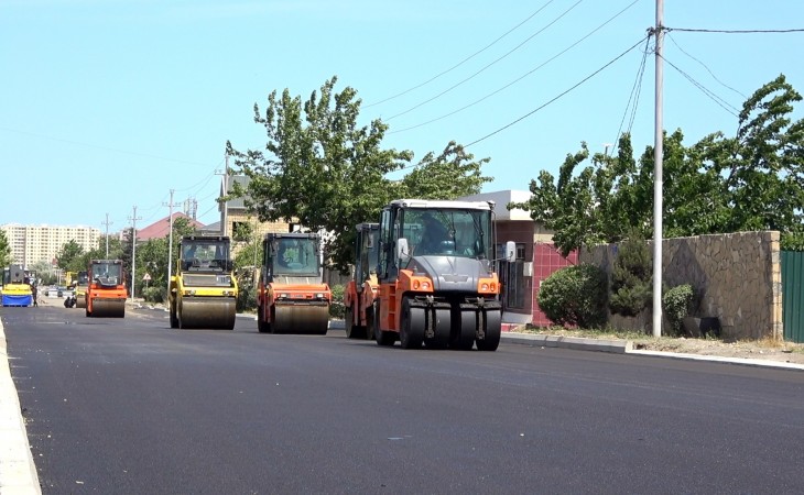Saray qəsəbəsinin mərkəzi yollarından daha biri əsaslı şəkildə təmir edilib
