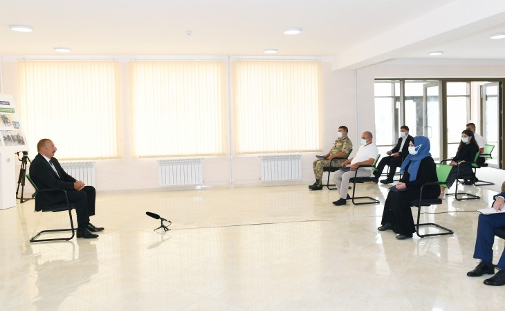 Prezident İlham Əliyev: Biz bütün şəhidlərimizin qisasını döyüş meydanında aldıq və bununla fəxr edə bilərik