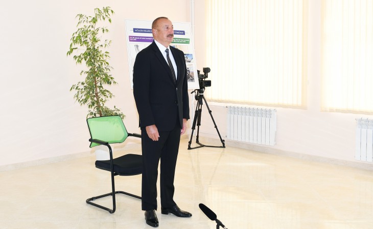 Prezident: Qazilərimizin məşğulluq məsələləri həll olunur və bizim çağırışımıza özəl sektor müsbət reaksiya verir