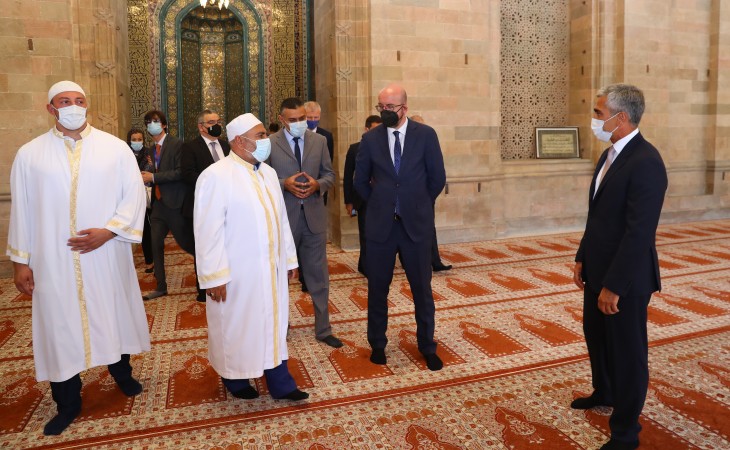 President of European Council viewed Shamakhi Juma mosque