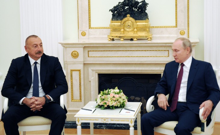 President Ilham Aliyev arrived in Russia for working visit Azerbaijani, Russian presidents met