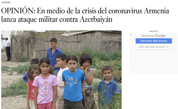 “Los Angeles Times” qəzetində Ermənistanın son təxribatı ilə bağlı məqalə dərc edilib
