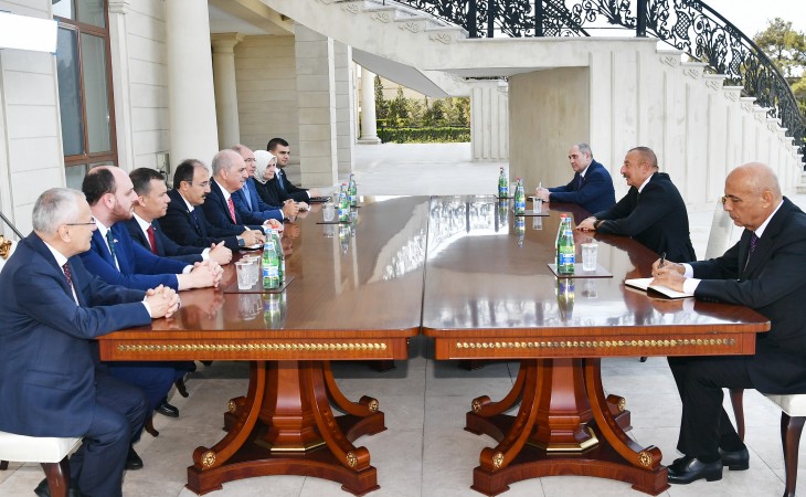 President Ilham Aliyev received delegation led by deputy chairman of Turkish Justice and Development Party