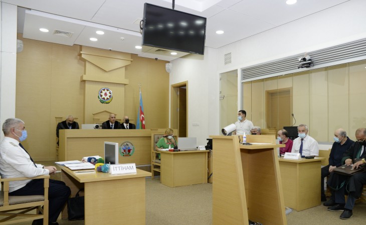 Hərbi cinayətlərdə ittiham olunan erməni hərbçilərlə bağlı növbəti məhkəmə iclası keçirilib