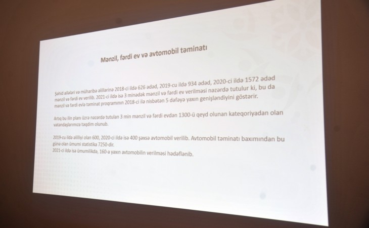 Bugünədək müharibə əlilləri və onlara bərabər tutulan şəxslərə 7250 avtomobil təqdim edilib