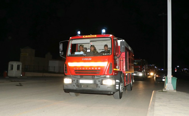 FHN-in Türkiyəyə yollanan növbəti yanğın-xilasetmə qrupu Gürcüstan ilə dövlət sərhədinə çatıb 
