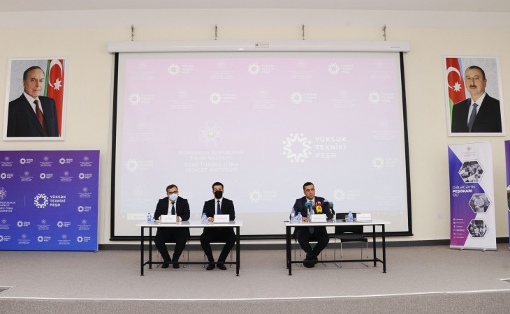 Peşə təhsili müəssisələrinə tələbə qəbulu ilə bağlı mətbuat konfransı keçirilib