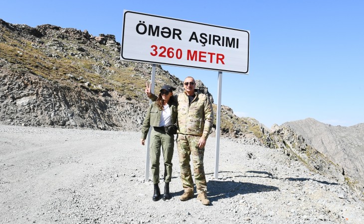 President Ilham Aliyev and First Lady Mehriban Aliyeva visited Kalbajar and Lachin districts