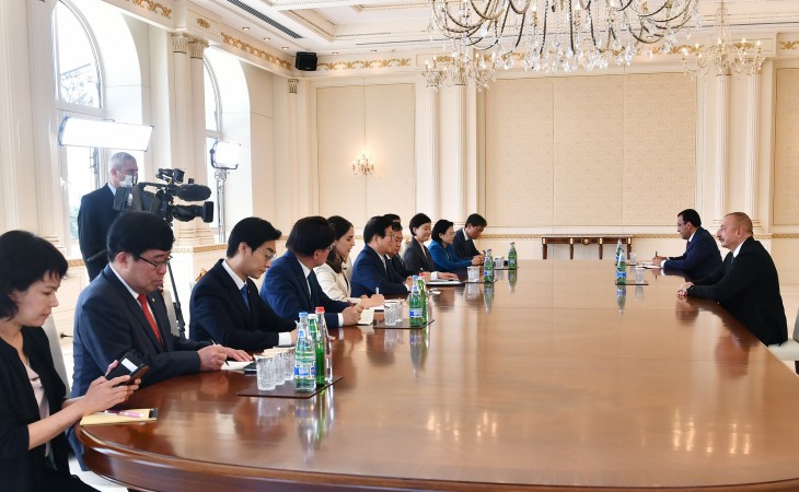 President Ilham Aliyev received delegation led by Speaker of Republic of Korea National Assembly