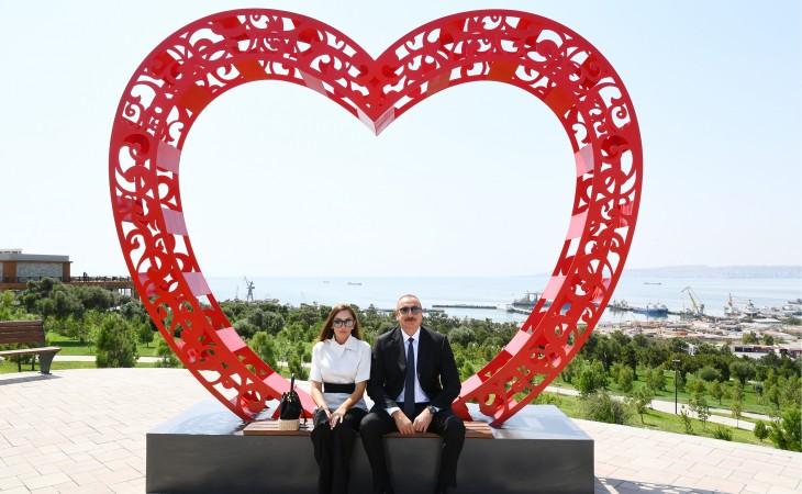 President Ilham Aliyev and First Lady Mehriban Aliyeva attended opening of newly-built Ganjlik Park in Baku
