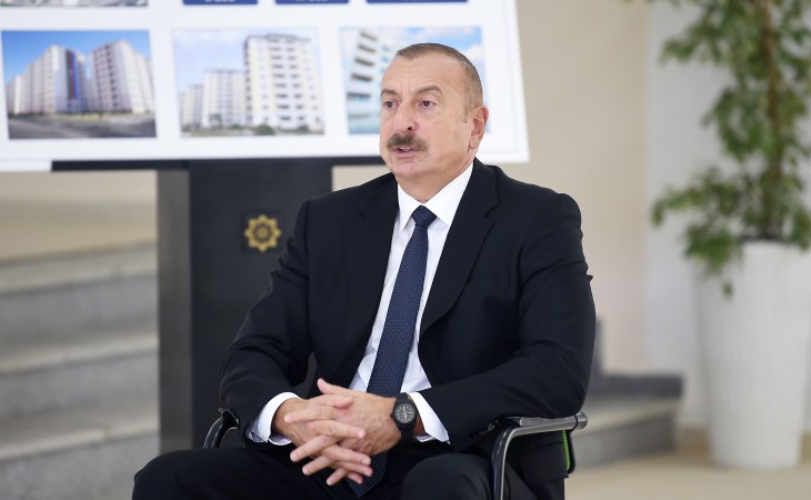 Prezident İlham Əliyev: Bu gün bu əraziləri bərpa etməklə biz tarixi ədaləti bərpa edirik