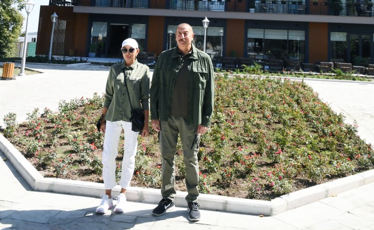 President Ilham Aliyev and First Lady Mehriban Aliyeva attended inauguration of “Qarabag” hotel in Shusha