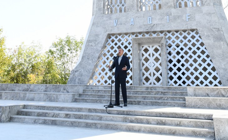 Prezident İlham Əliyev: Biz bu gün Şuşadayıq və bundan sonra Şuşada əbədi yaşayacağıq