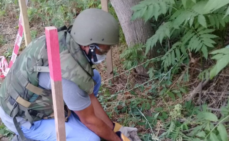 Füzulidə tank əleyhinə idarəolunmayan “PQ-7” raketinin hissəsi aşkar olunub