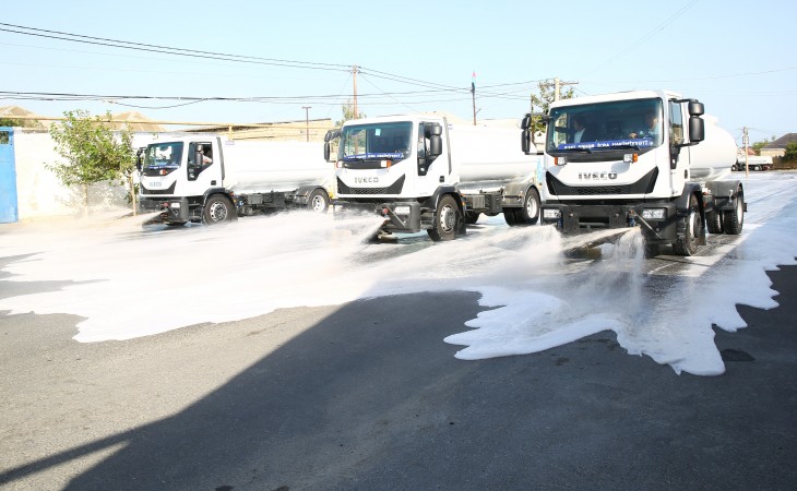Bu gün paytaxtda 550 küçə dezinfeksiya olunub