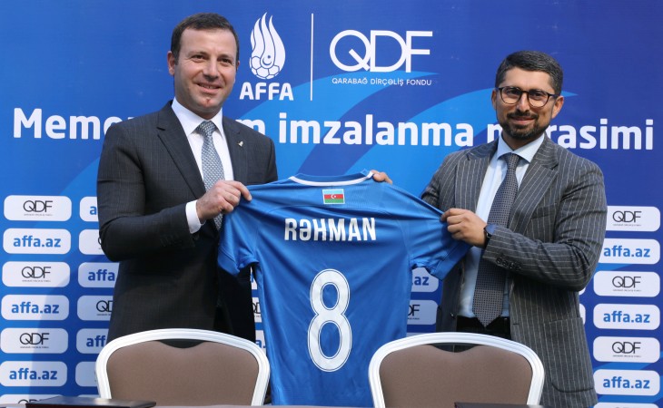 Qarabağ Dirçəliş Fondu ilə AFFA arasında Memorandum imzalanıb