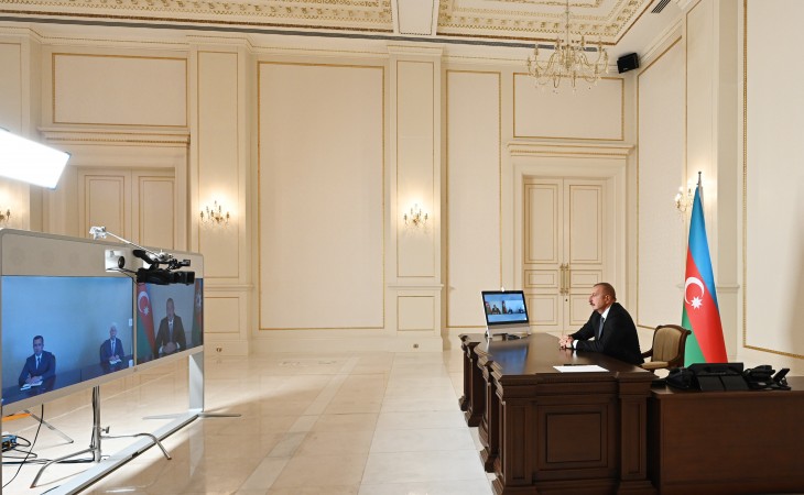 President Ilham Aliyev received in a video format Rafig Jalilov due to his appointment as head of Jalilabad District Executive Authority and Rashad Taghiyev due to his appointment as head of Shamkir District Executive Authority