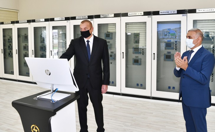 President Ilham Aliyev attended inauguration of “Buzovna-1” substation in Khazar district