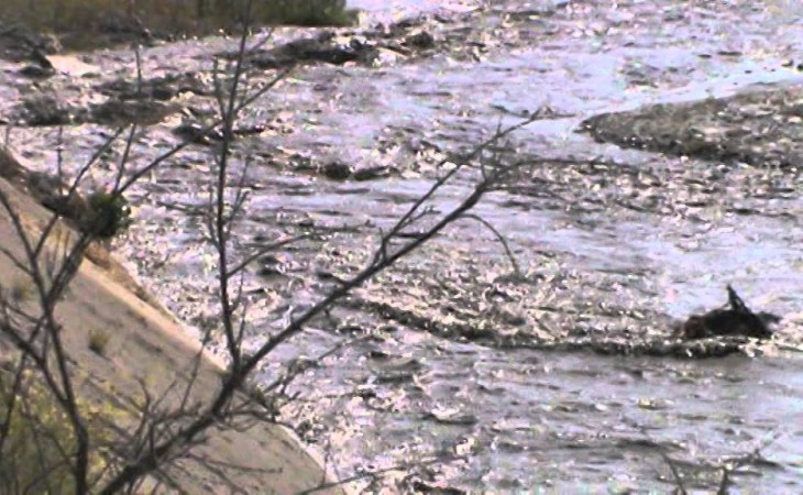 Qudyalçayın mənsəbinə yaxın yerdə suyun səviyyəsinin yüksəlməsi davam edir