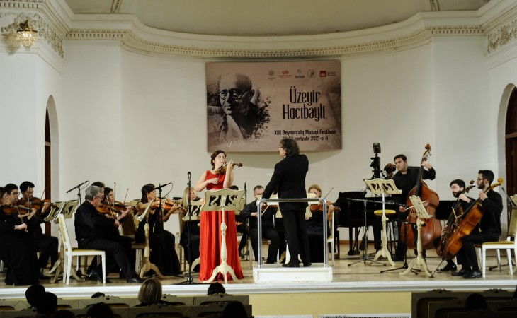 Üzeyir Hacıbəyli XIII Beynəlxalq Musiqi Festivalı çərçivəsində Filarmoniyada daha bir konsert keçirilib